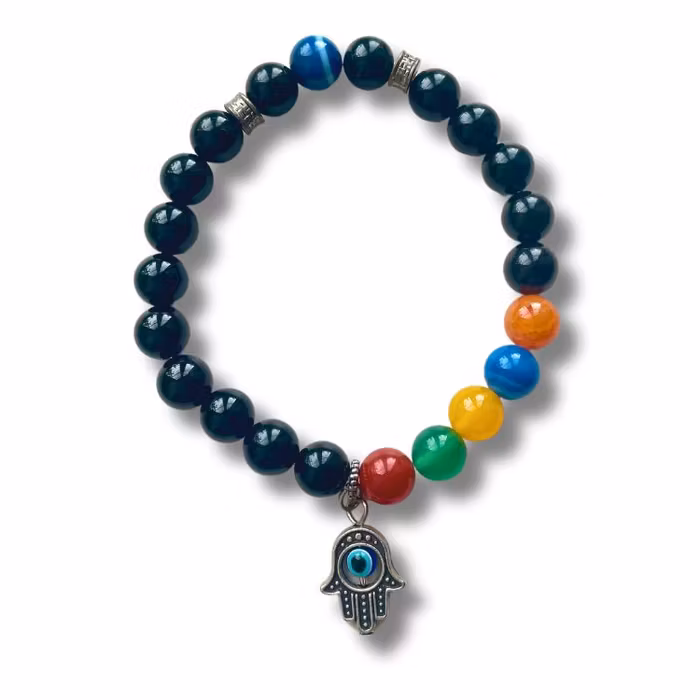 Stenarmband Lava Hamsa Multi