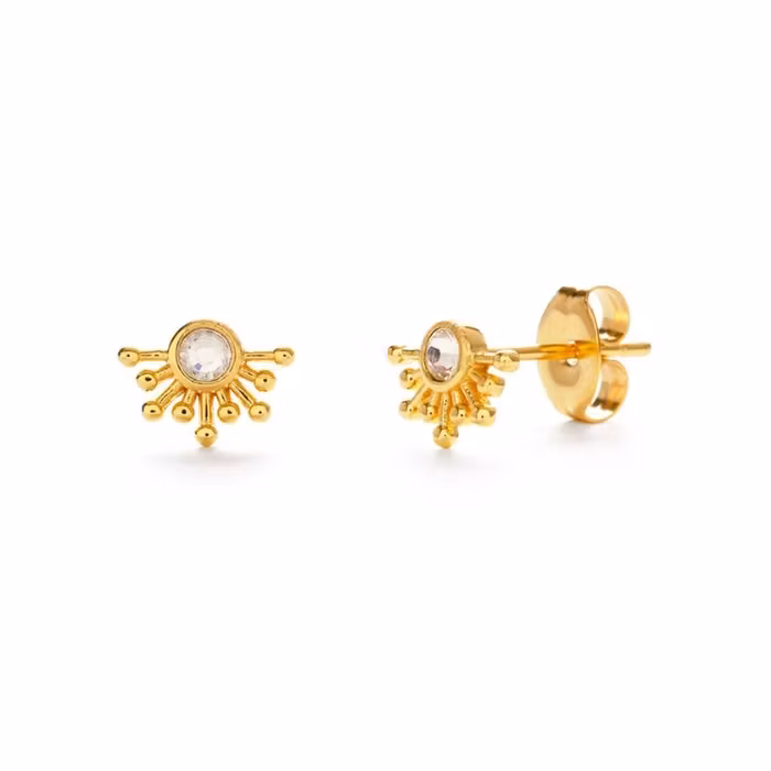 Örhänge "Rays of light" studs crystal - Amano Studio