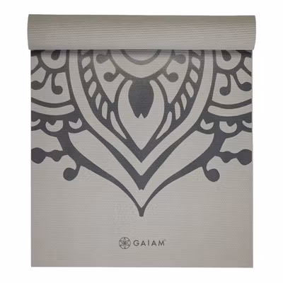 Yogamatta 5mm Sustained Sundial Layer Grey - Gaiam Yogamatta 5mm Sustained Sundial Layer Grey - Gaiam