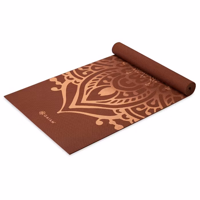 Yogamatta 5mm Intense Sundial Layers Rust - Gaiam
