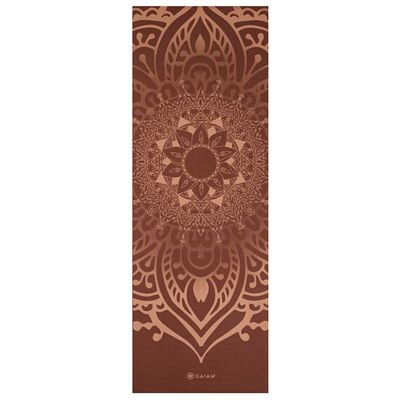 Yogamatta 5mm Intense Sundial Layers Rust - Gaiam