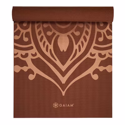 Yogamatta 5mm Intense Sundial Layers Rust - Gaiam Yogamatta 5mm Intense Sundial Layers Rust - Gaiam