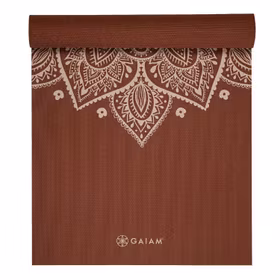 Yogamatta 5mm Intense Sundial Flower Rust - Gaiam Yogamatta 5mm Intense Sundial Flower Rust - Gaiam