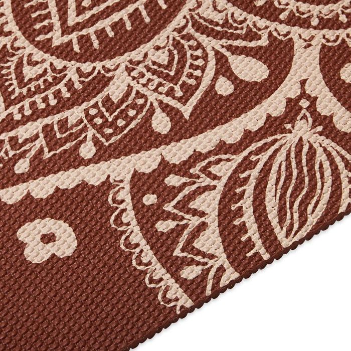 Yogamatta 5mm Intense Sundial Flower Rust - Gaiam