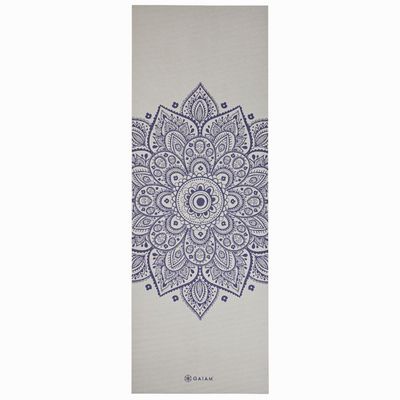 Yogamatta 5mm Sustained Sundial Flower Grey - Gaiam