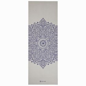 Yogamatta 5mm Sustained Sundial Flower Grey - Gaiam