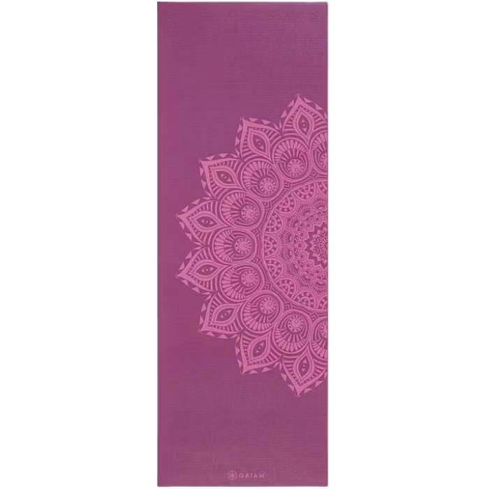 Yogamatta 6mm Purple Mandala - Gaiam