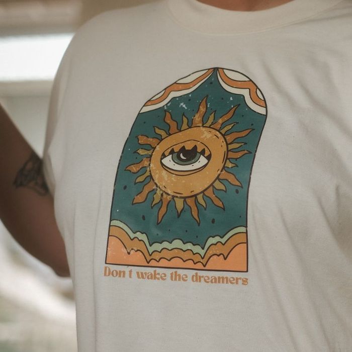 T-shirt Oversize Don't Wake The Dreamers Natural Raw - Soul Factory