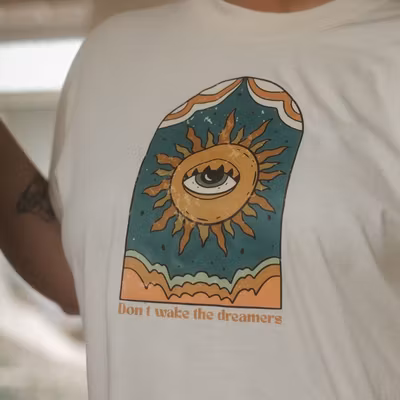 T-shirt Oversize Don't Wake The Dreamers Natural Raw - Soul Factory T-shirt Oversize Don't Wake The Dreamers Natural Raw - Soul Factory