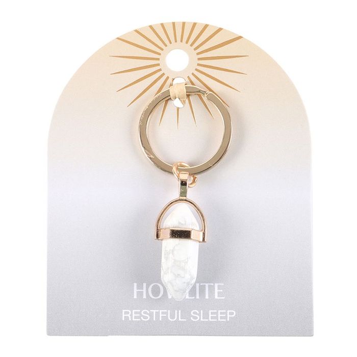 Nyckelring "Howlite spets"