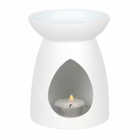 Aromalampa motiv Buddah vit 17cm Aromalampa motiv Buddah vit 17cm