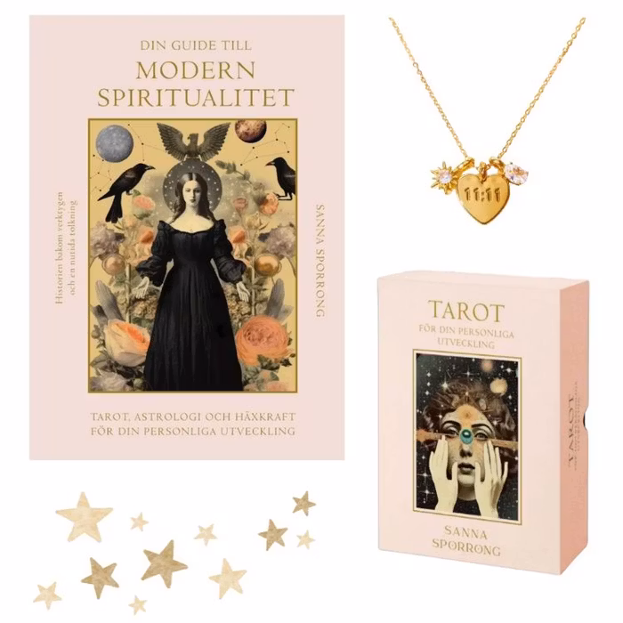 Spirituellt Kit- Halsband, bok & tarotkort