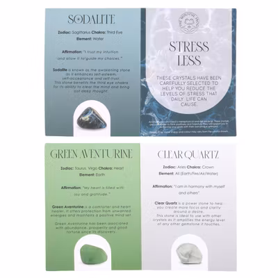 Stress Less Kristall kit - 3 kristaller Stress Less Kristall kit - 3 kristaller