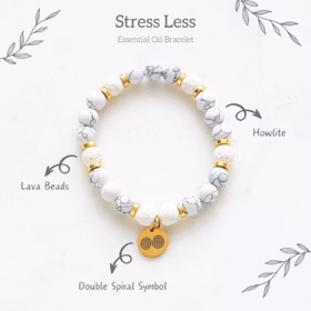 Stress Less Kit- Armband & eterisk olja Stress Less Kit- Armband & eterisk olja