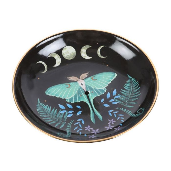 Rökelsehållare "Luna Moth" i keramik