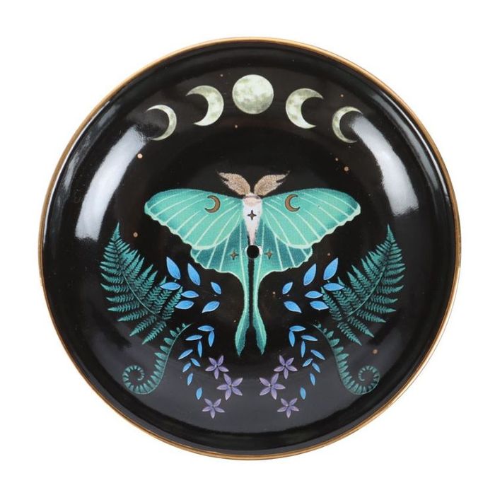 Rökelsehållare "Luna Moth" i keramik