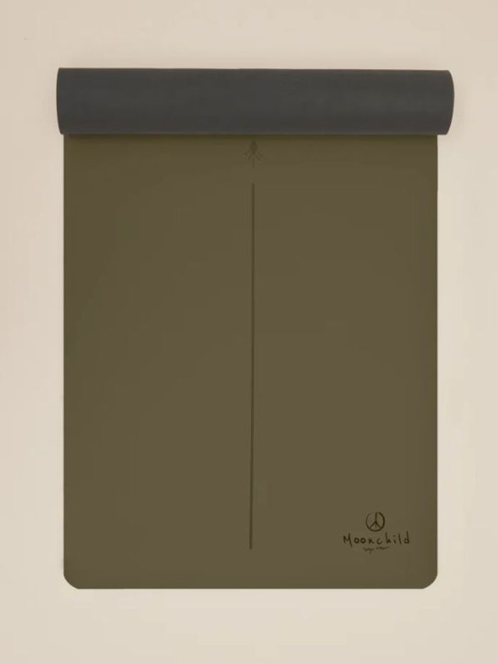Yogamatta Supergrip Dark Olive - Moonchild Yogawear