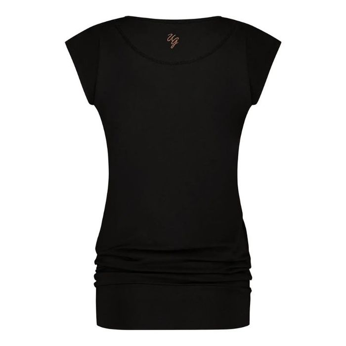 Yogatopp Asana Tee Black - Urban Goddess