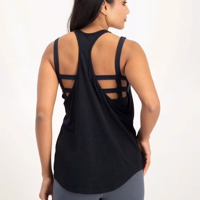 Yogalinne Maya Yoga tank top Black - Urban Goddess
