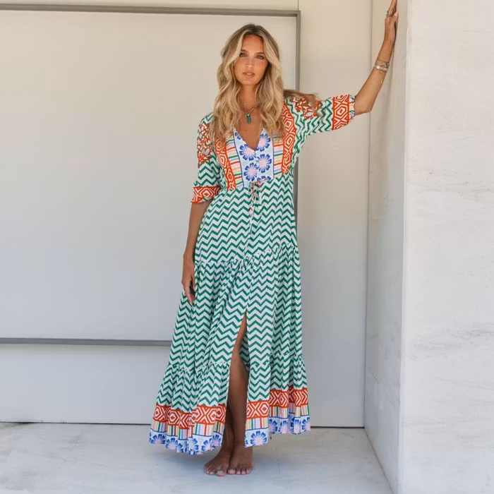 Klänning Ziggy Za print Tessa Maxi dress - Jaase