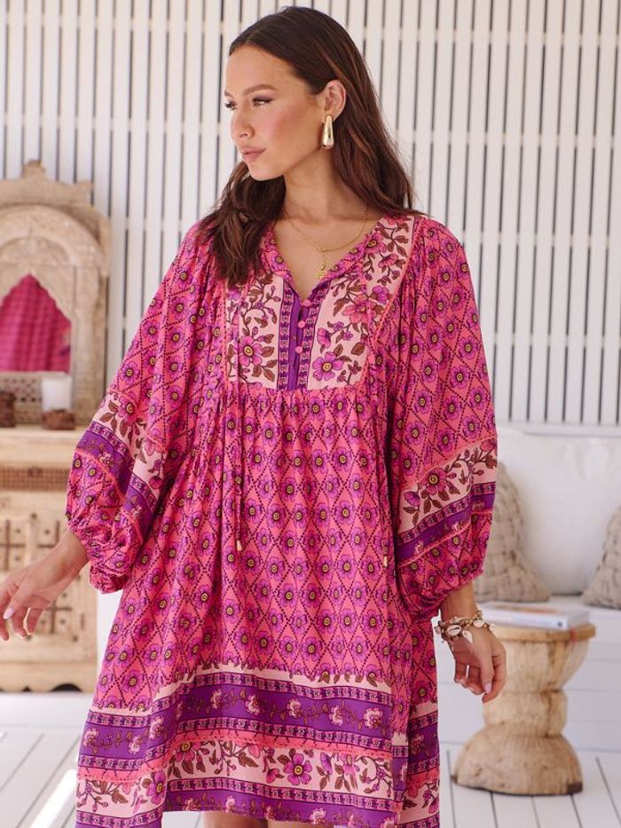 Klänning Jolene print Adela midi dress - Jaase