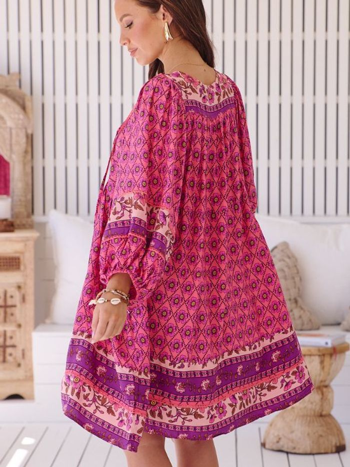 Klänning Jolene print Adela midi dress - Jaase