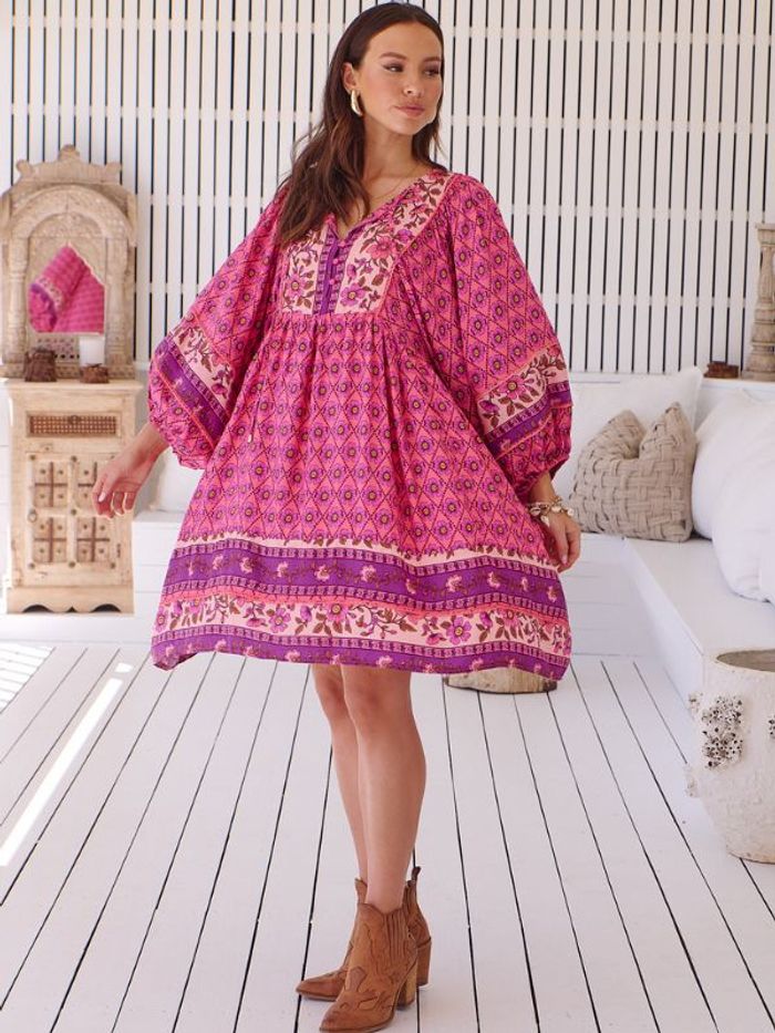 Klänning Jolene print Adela midi dress - Jaase