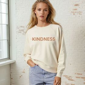 Sweatshirt "Kindness is my superpower" Vintage White/caramel- Soul Factory