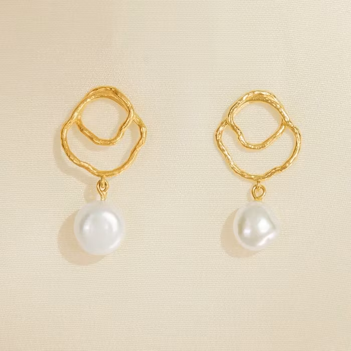 Örhänge Célaphine Gold - Agapé Studio