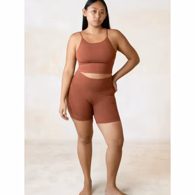 Yoga-BH Ester Bamboo Crop Top Cinnamon - Studio K Yoga-BH Ester Bamboo Crop Top Cinnamon - Studio K