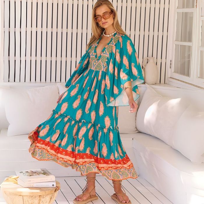 Klänning Paisley Dreams Milos Maxi dress - Jaase