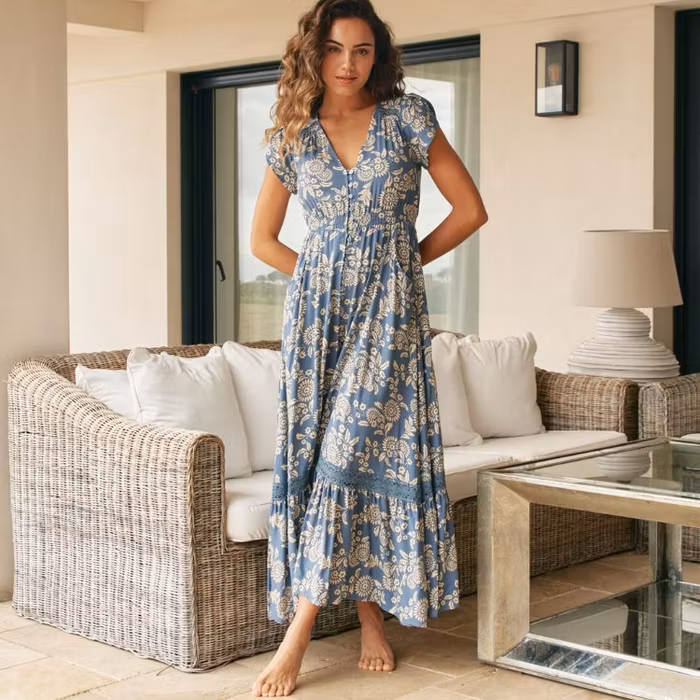 Klänning Day Dream Print Carmen Maxi dress - Jaase