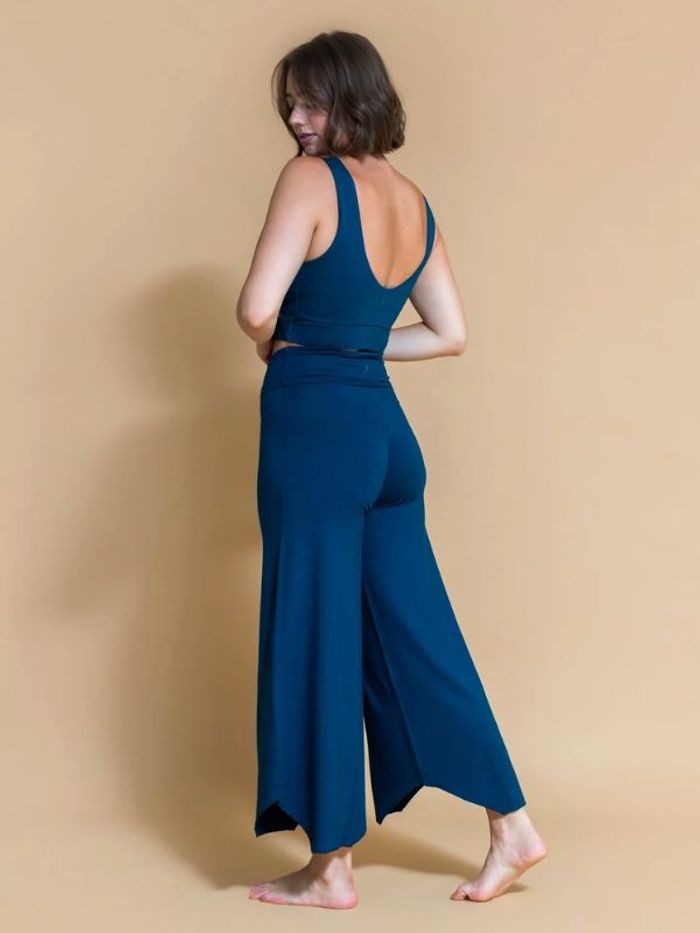Byxor Maya Flare Pants Ocean- Shambhala Barcelona