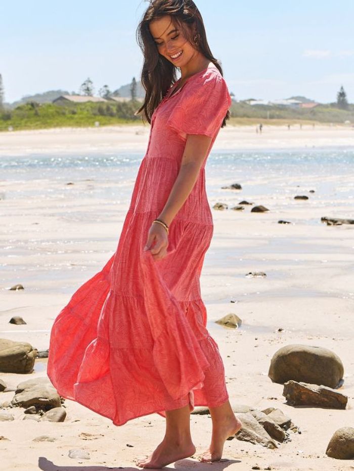 Klänning Little Bow print Valentine Maxi dress - Jaase