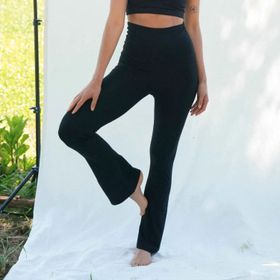 Byxa Shakti Flare Pants Black - Shambhala Barcelona
