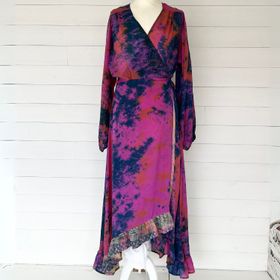 Klänning Ananda återvunnen sari Nr 106