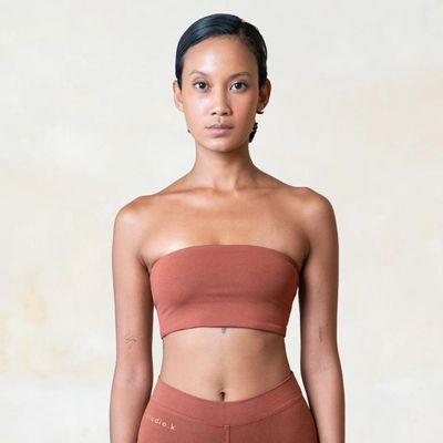 Yoga-BH Nanna Bamboo Tube Top Cinnamon - Studio K