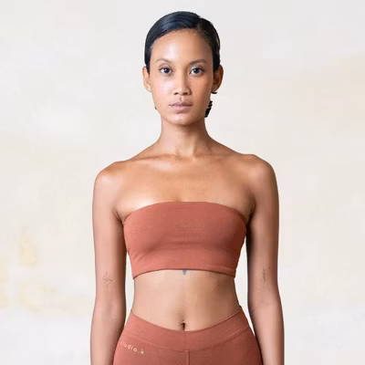 Yoga-BH Nanna Bamboo Tube Top Cinnamon - Studio K