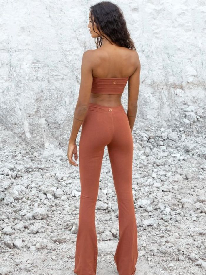 Yoga-BH Nanna Bamboo Tube Top Cinnamon - Studio K