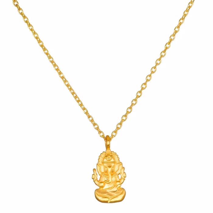 Halsband Favored by Fortune Ganesha Gold - Satya
