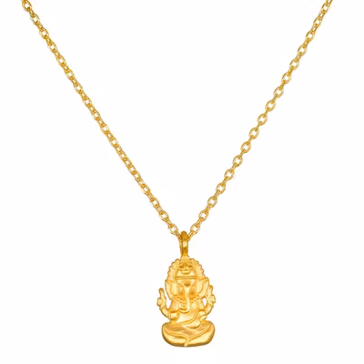Halsband Favored by Fortune Ganesha Gold - Satya