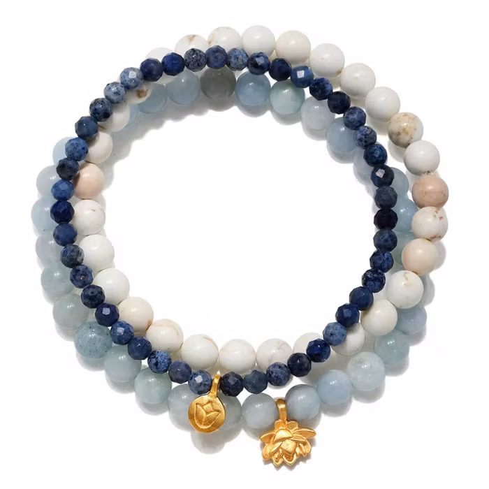 Armband Manifest Positivity Gemstone - Set om 3 stycken - Satya