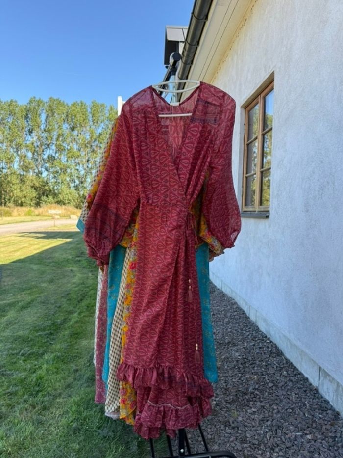 Klänning Ananda återvunnen sari Nr 108