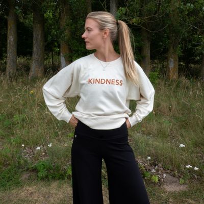 Sweatshirt "Kindness is my superpower" Vintage White/caramel- Soul Factory