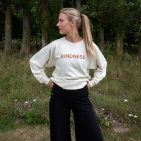 Sweatshirt "Kindness is my superpower" Vintage White/caramel- Soul Factory