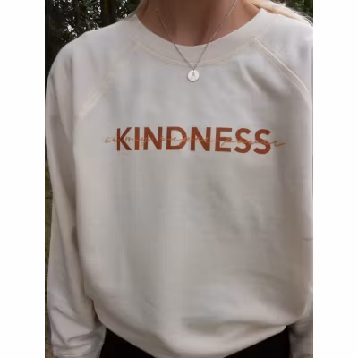 Sweatshirt "Kindness is my superpower" Vintage White/caramel- Soul Factory Sweatshirt "Kindness is my superpower" Vintage White/caramel- Soul Factory