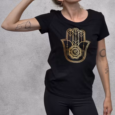 T-shirt "Hamsa" Black - Soul Factory