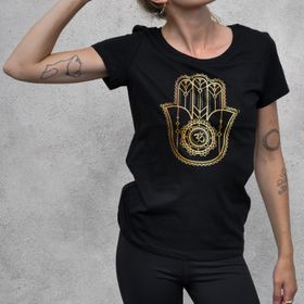 T-shirt "Hamsa" Black - Soul Factory
