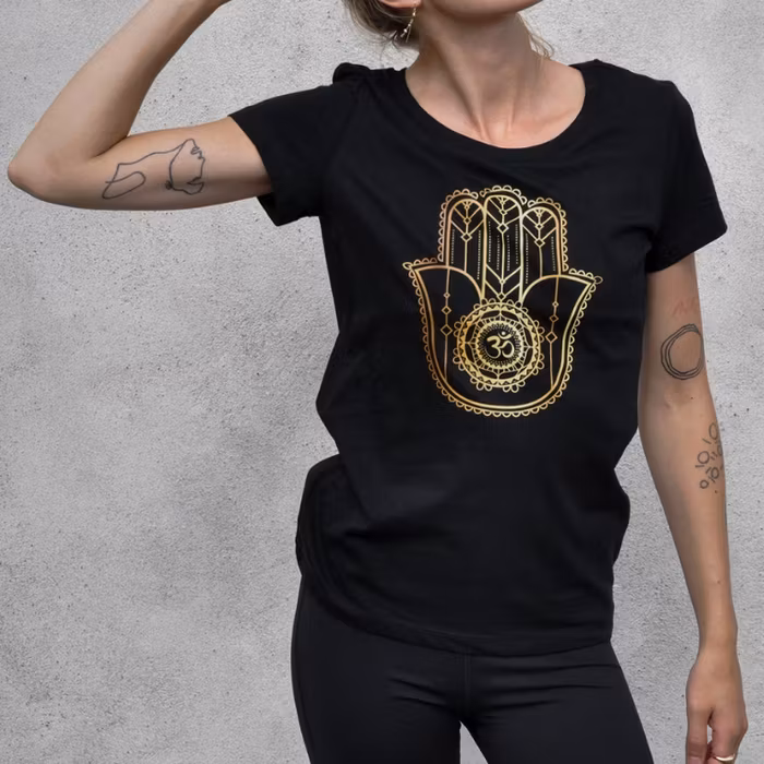 T-shirt "Hamsa" Black - Soul Factory