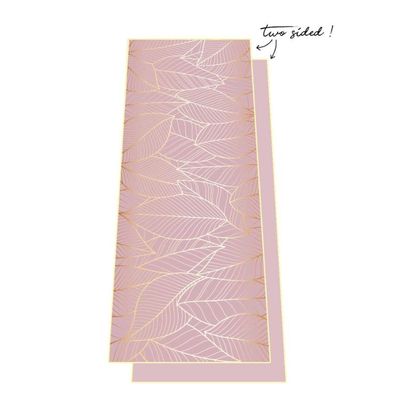 Yogahandduk "2-sidig" Pink Leaves - Love Generation